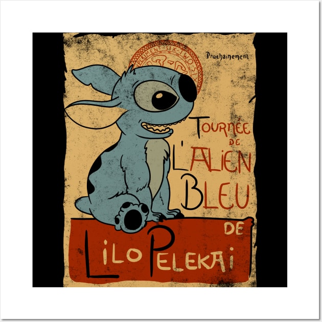 Tournee De L'Alien Bleu Wall Art by LegendaryPhoenix